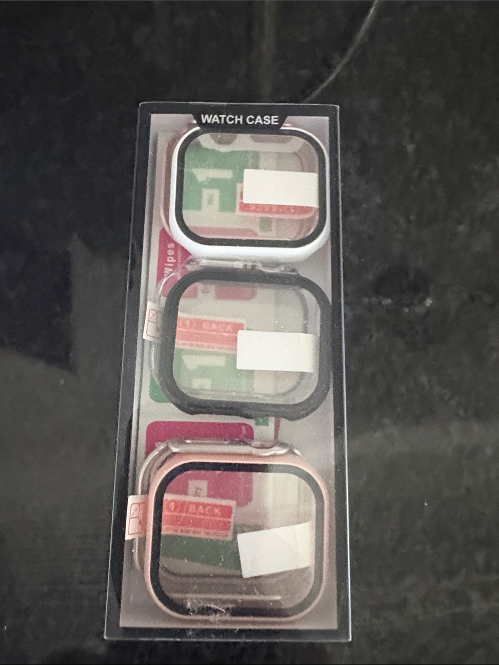 Apple Watch Case Set - Black, White and Pink